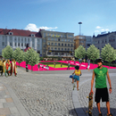 Multifunkční plocha na hlavním náměstí v Ostravě