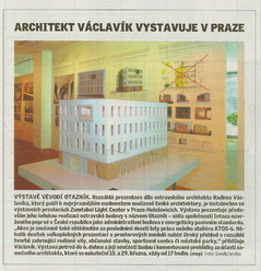 Architekt Václavík vystavuje v Praze